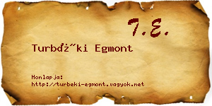 Turbéki Egmont névjegykártya